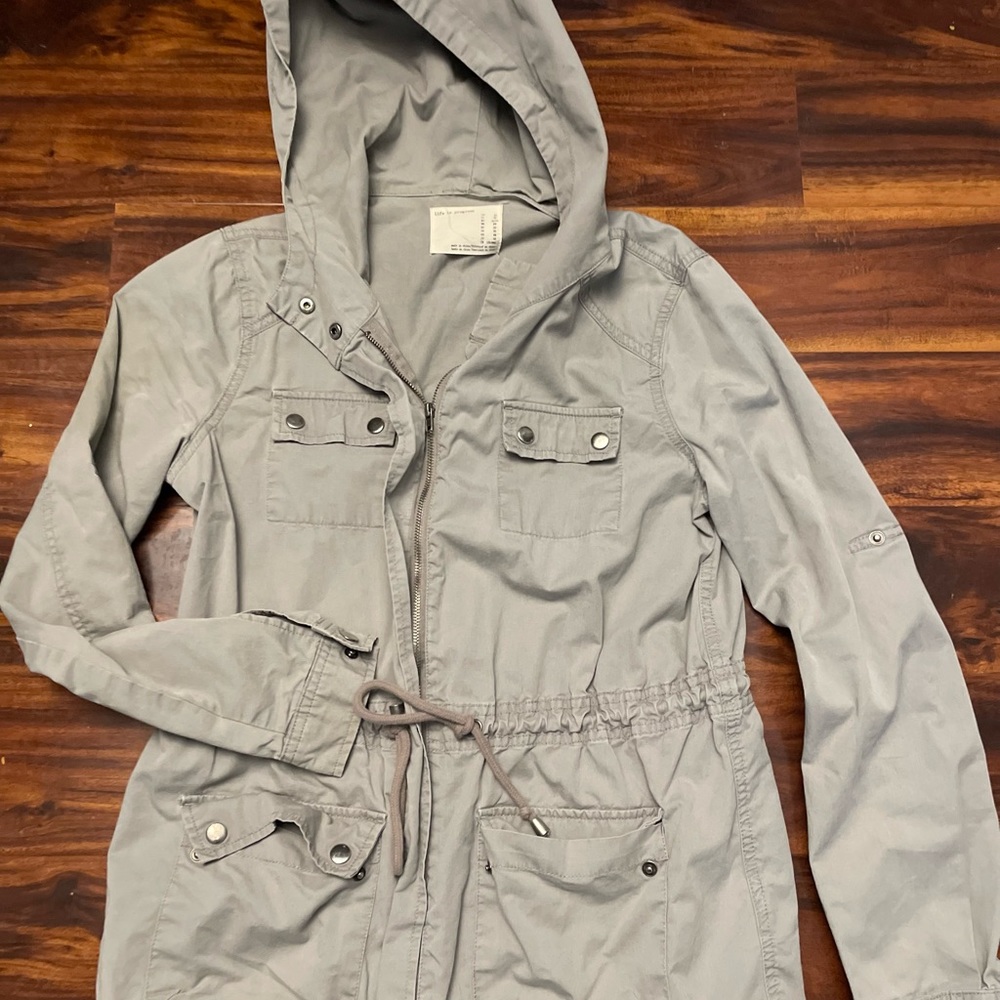 Womens “life is progress” jacket